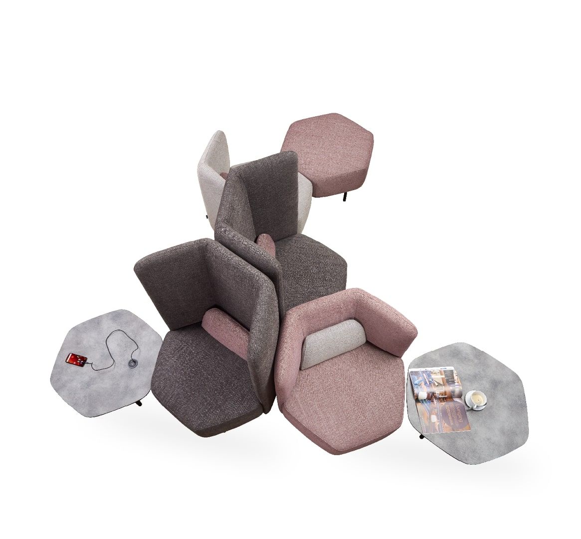 Акриловая ткань диван ROSSIN пик ARCH-00065915 - Вид №4