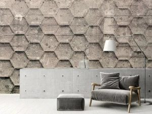 Architects Paper Моющиеся обои на флизелине с эффектом бетона Atelier 47