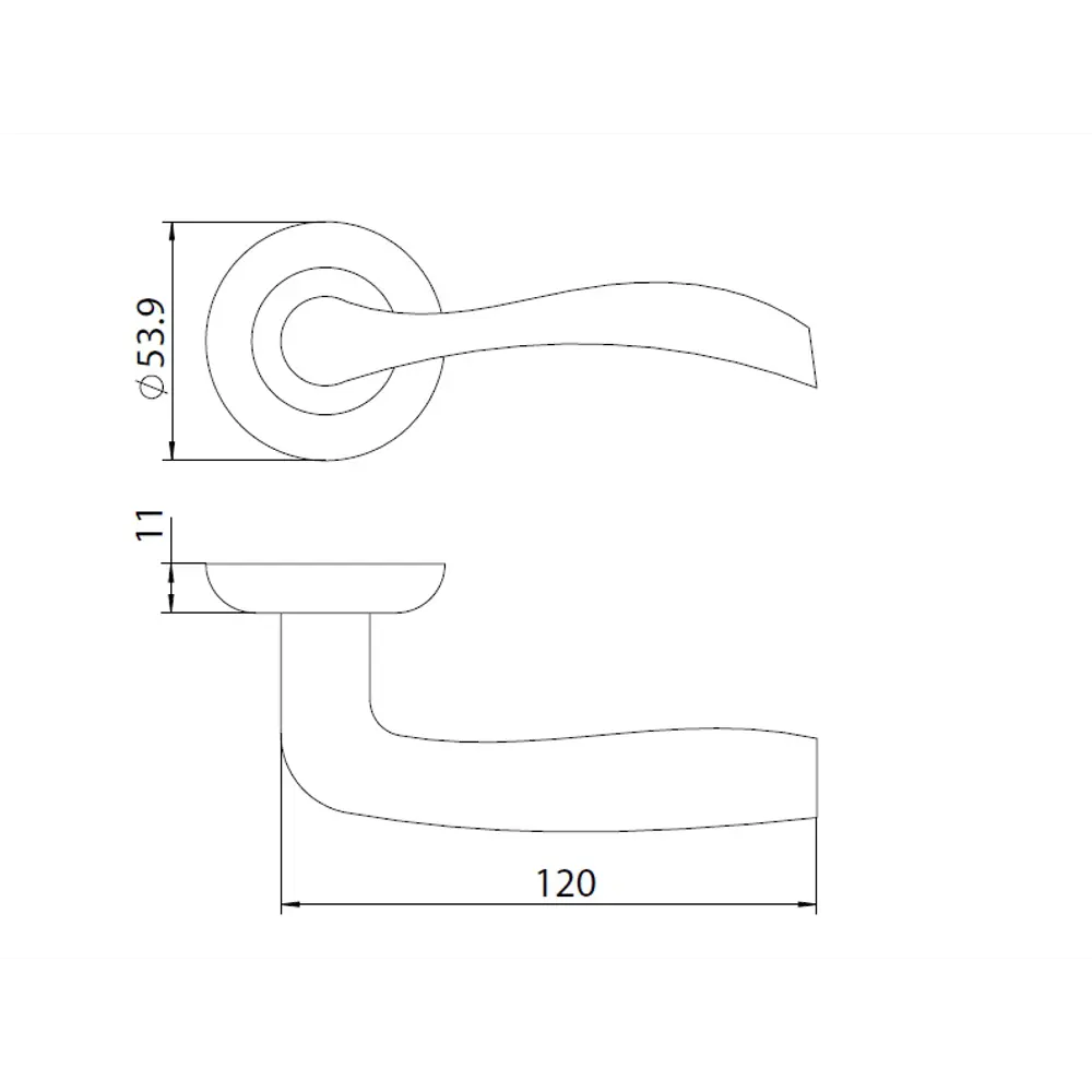 Дверные ручки EDSON EDS-43H-R1 хром для межкомнатных дверей 85168428 STLM-0899955 - Вид №4