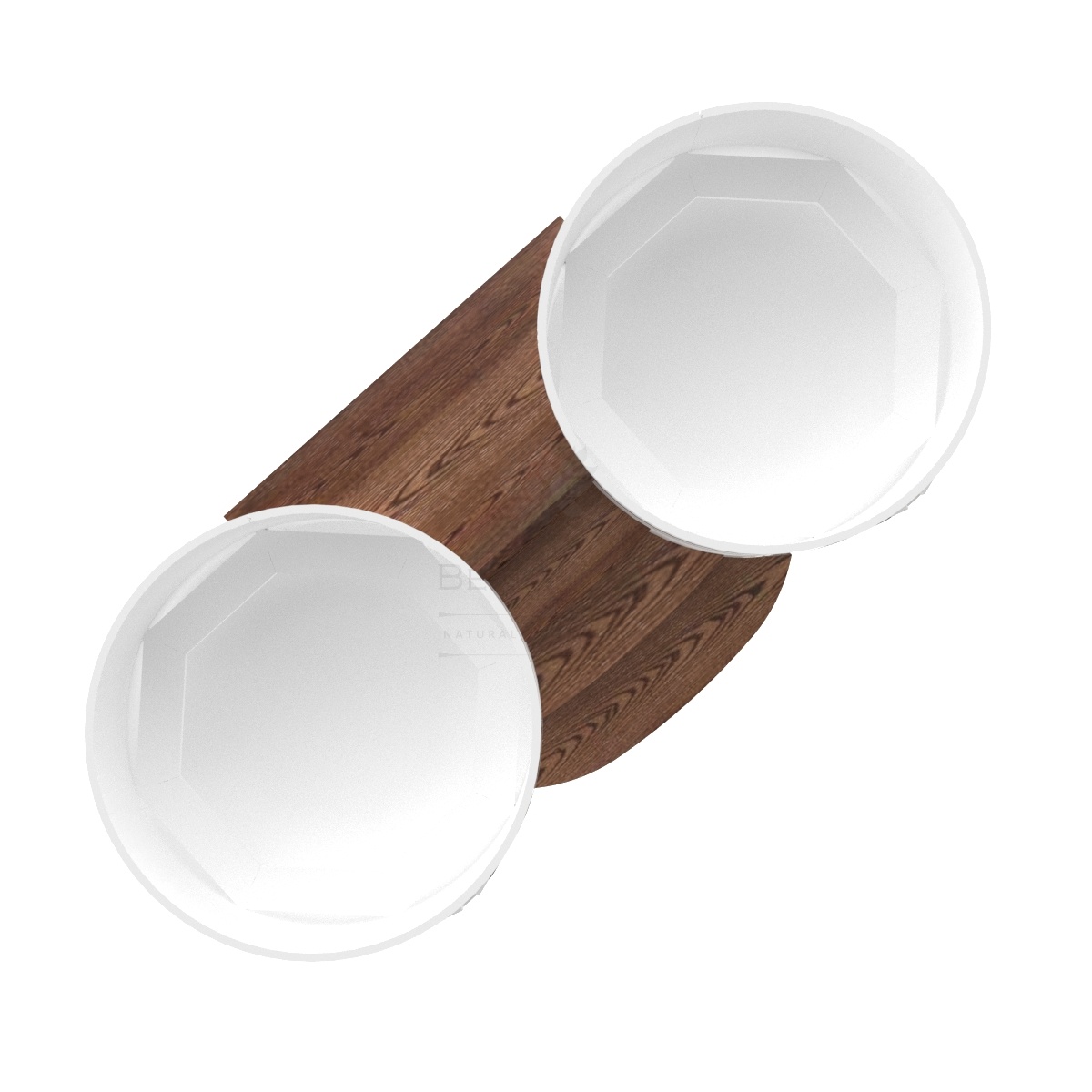 2104 Подиум на 2 купели D 1.8 лиственница мореная Alyarus  - Вид №2