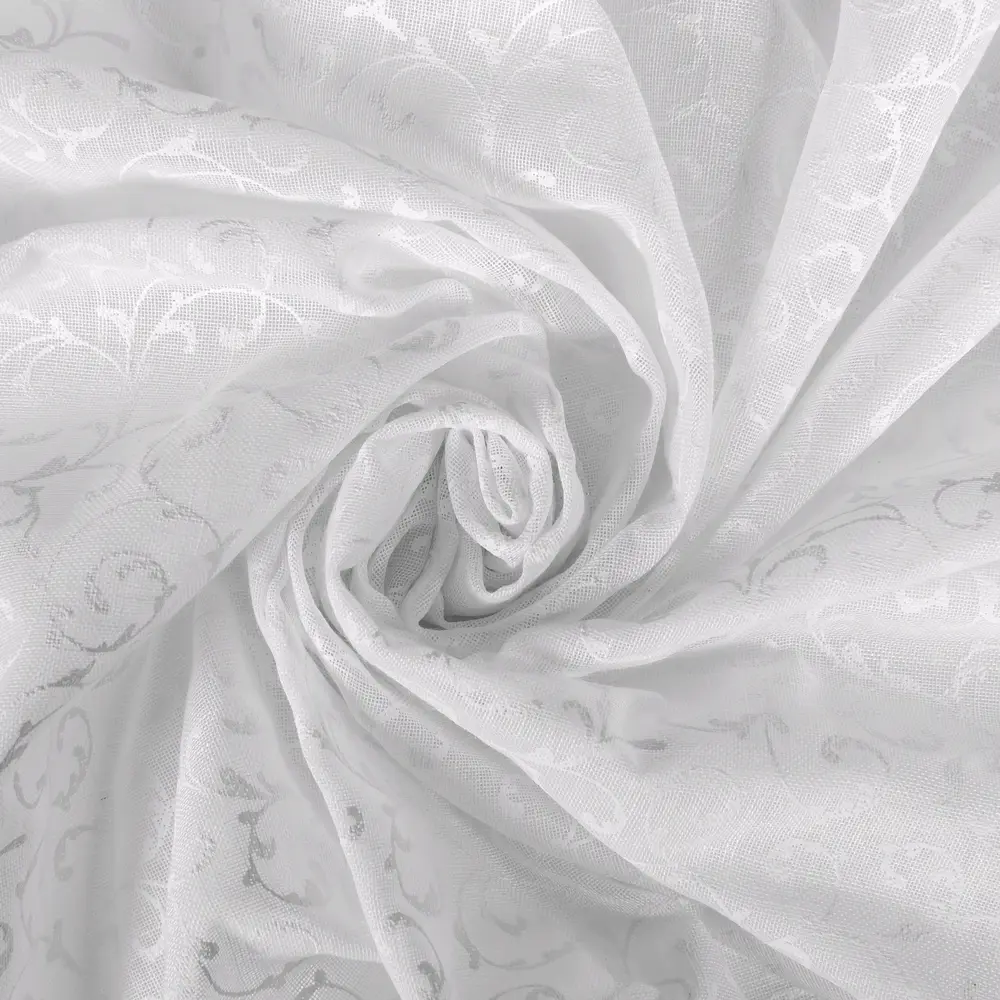 Тюль на ленте «Симфония» 140х180 см цвет белый GARDEN STLM-2208130 - Вид №1