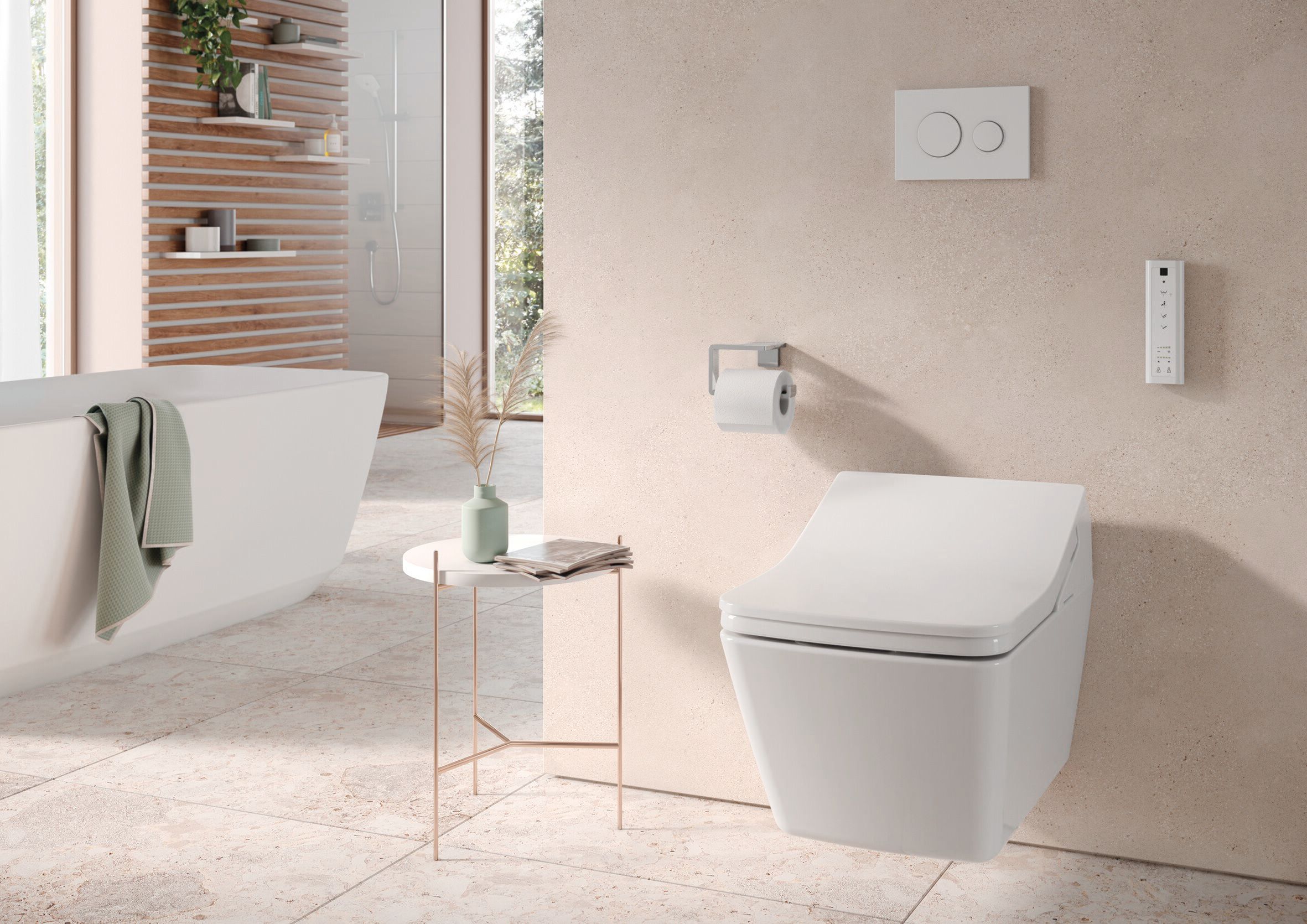 Керамический подвесной туалет биде с ручным душем TOTO Washlet® ARCH-00015568 - Вид №1