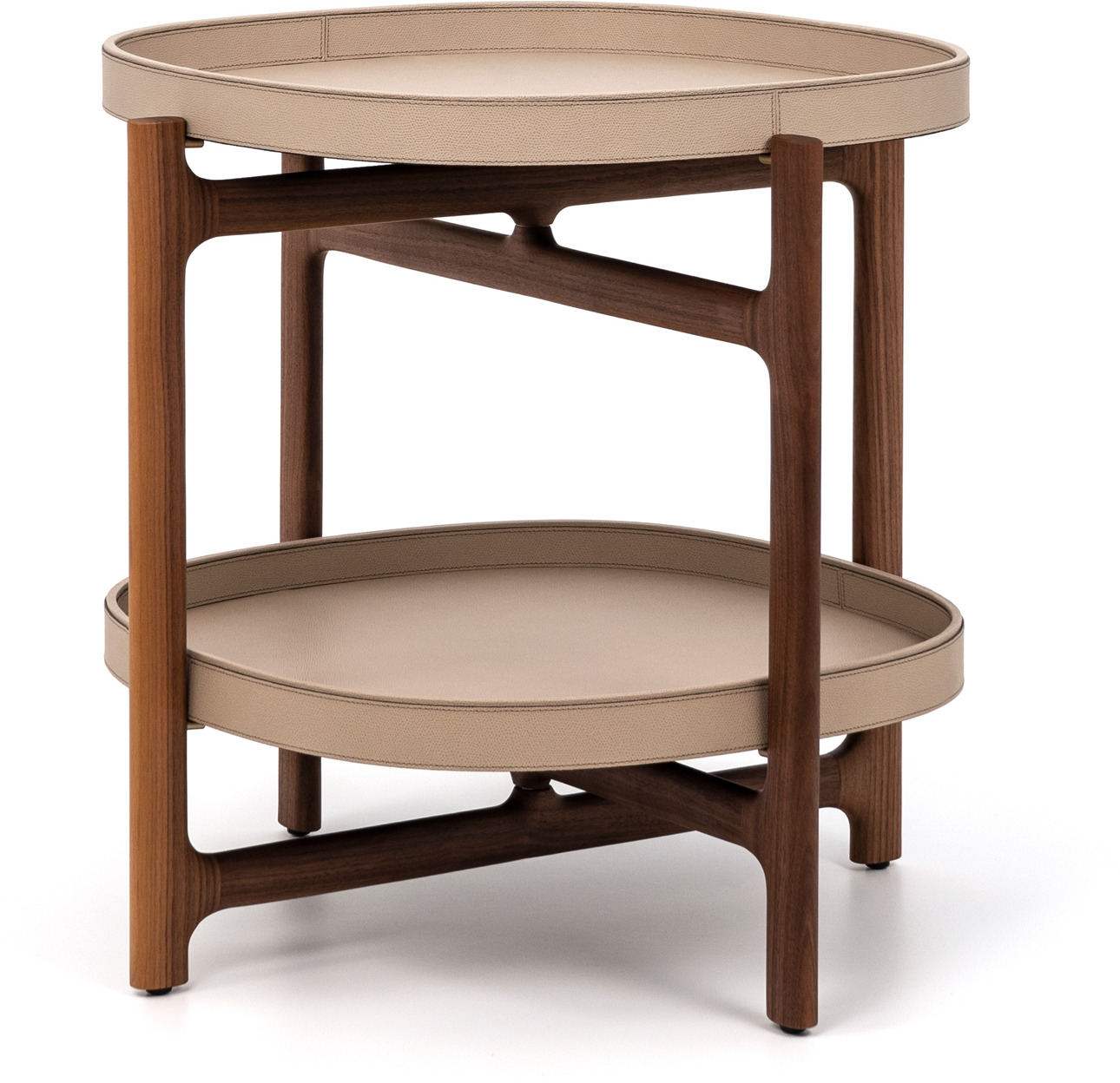 Складной стол Челси - 60X60XH55 см / зернистая кожа_earth