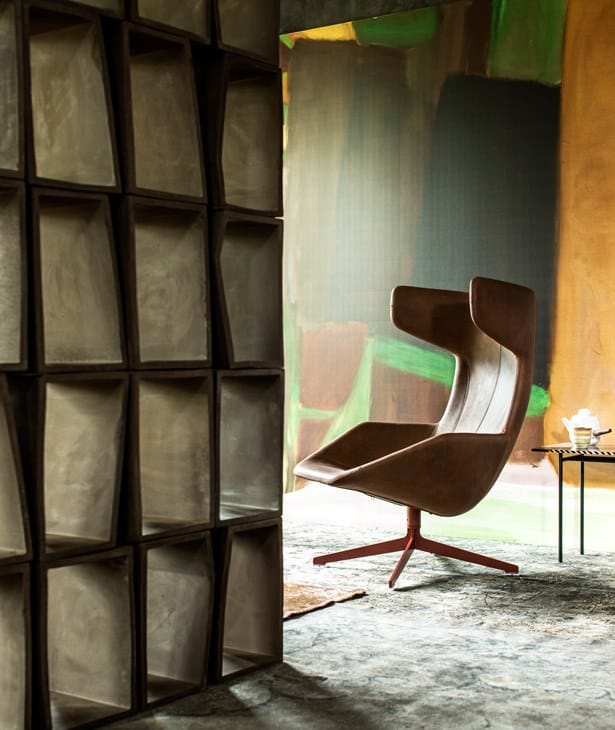 Спицевое вращающееся кресло с высокой спинкой MOROSO Take A Line For a Walk ARCH-00121326 - Вид №13