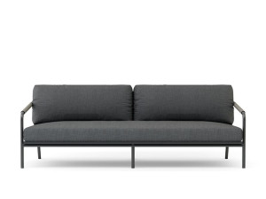 3-местный алюминиевый мягкий садовый диван