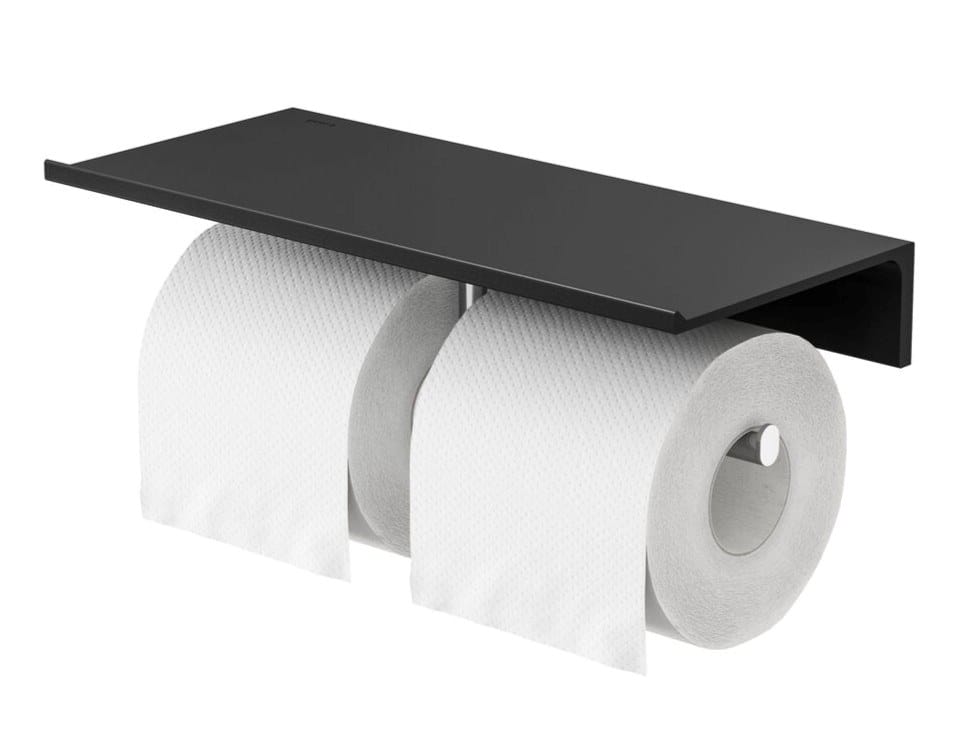 Металлический двойной держатель рулона с полкой Geesa Leev ARCH-00069143 - Вид №3