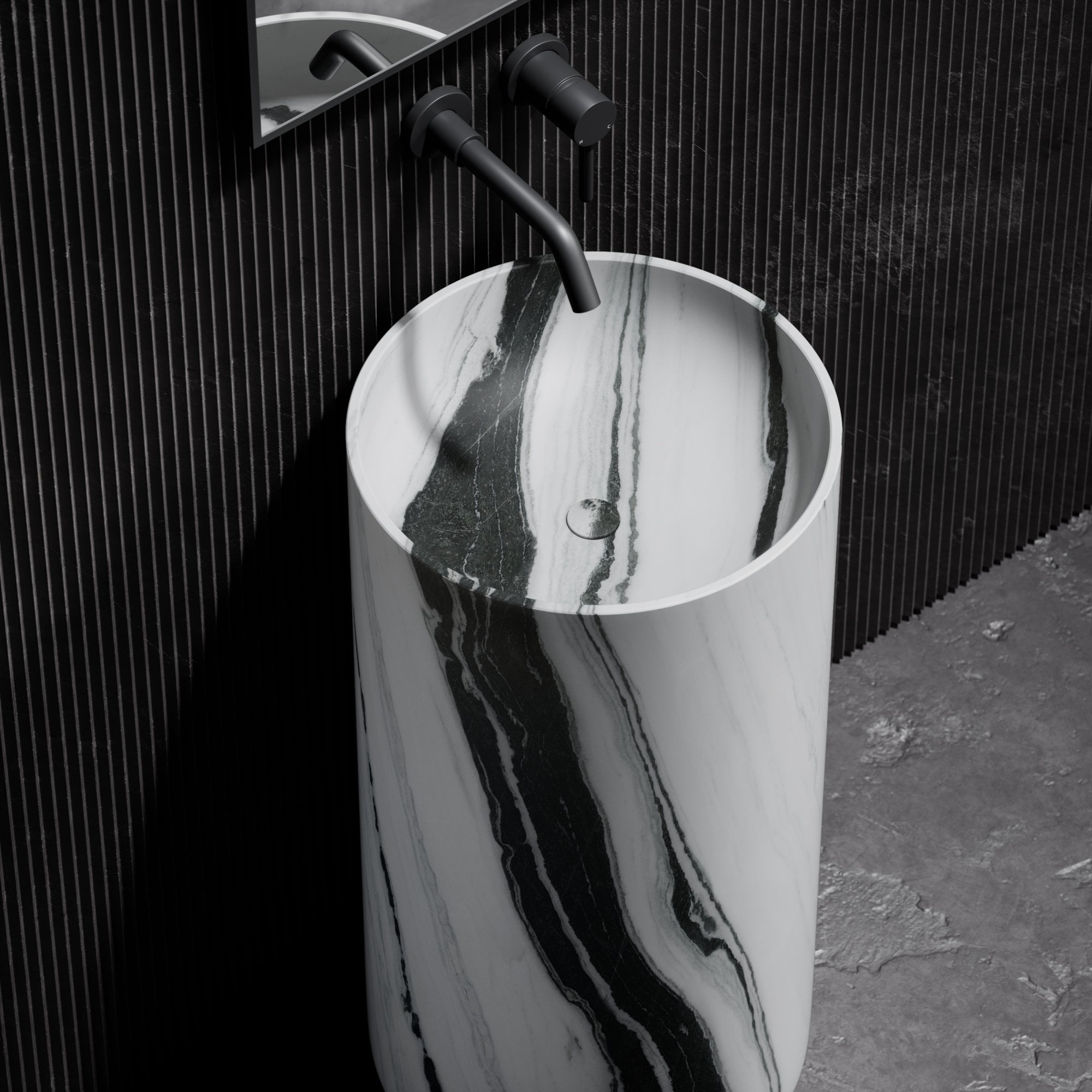 Мраморная круглая отдельно стоящая раковина LUSSO Designo ARCH-00033899 - Вид №1