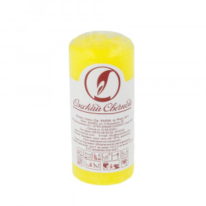 079204 Свеча пеньковая 4 х 9 см 92 г желтая Омский Свечной