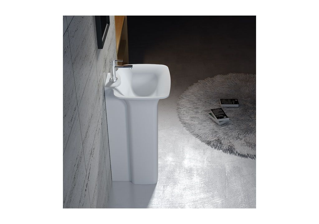 V30 Напольная раковина стоящая прямоугольная Aquanet  - Вид №2