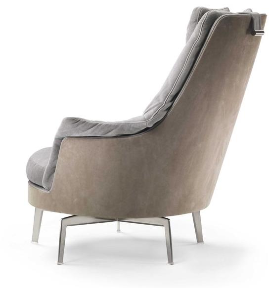 Flexform Вращающееся кресло из ткани с высокой спинкой Guscioalto sun-id-1513540 - Вид №2