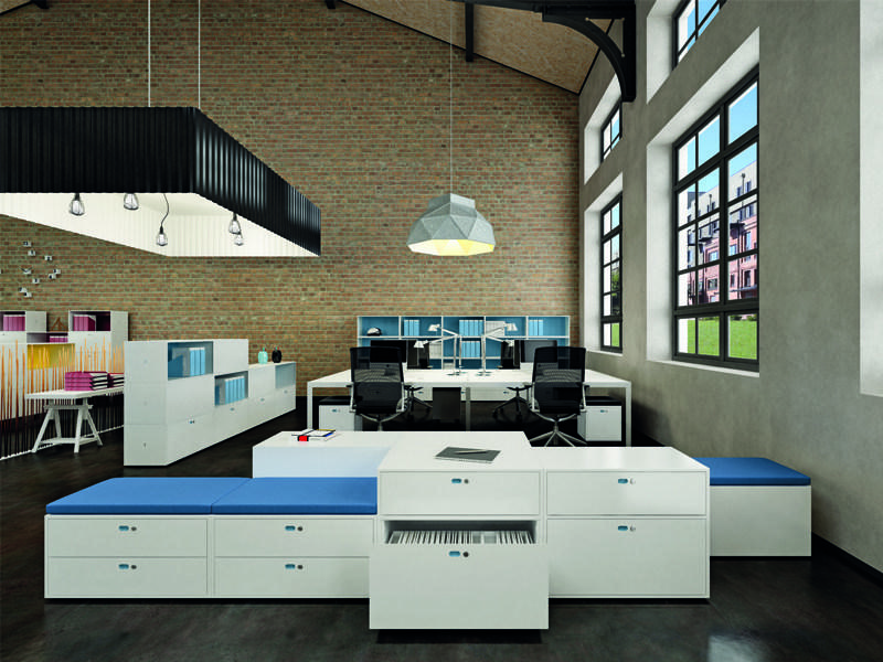 Dieffebi Металлический модульный шкаф для хранения вещей с замком Dotbox sun-id-1382832 - Вид №1