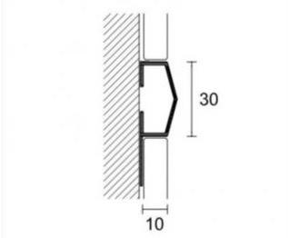 PROFILPAS Декоративная металлическая кромка для покрытий Xl design Av/1 - avk/1 - Вид №1