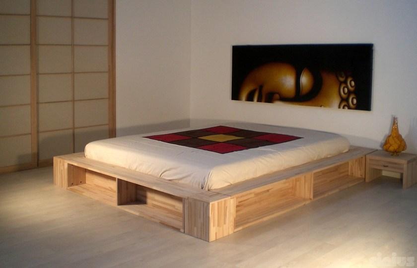Cinius Двуспальная контейнерная кровать из дерева татами sun-id-1392944 - Вид №3