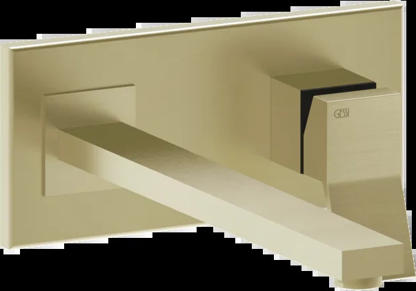 Смеситель для умывальника 53090 727 Gessi Rettangolo k ЛАТУНЬ МАТОВАЯ PVD