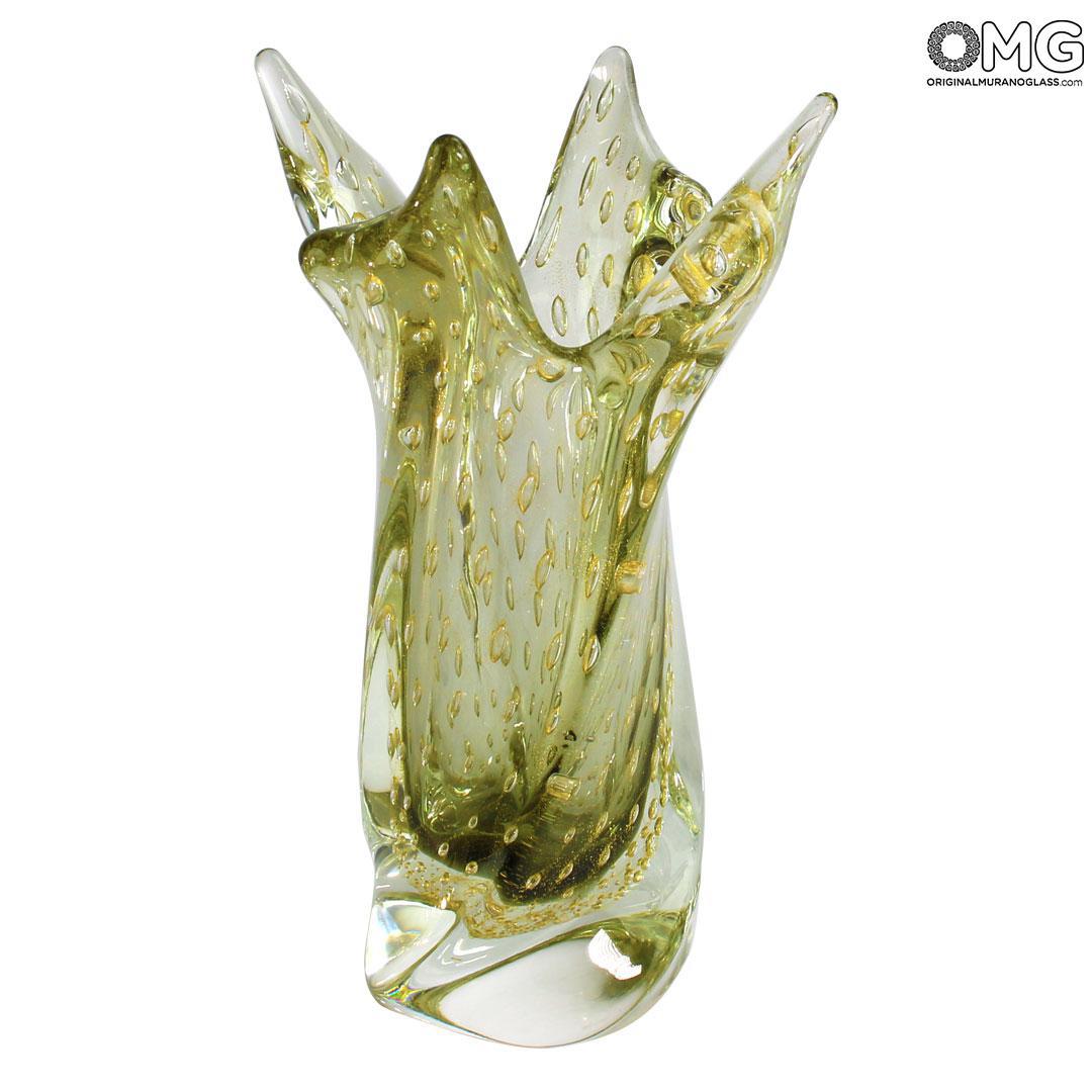4832 ORIGINALMURANOGLASS Ваза Провенца - соммерсо - муранское стекло OMG 13 см  - Вид №1