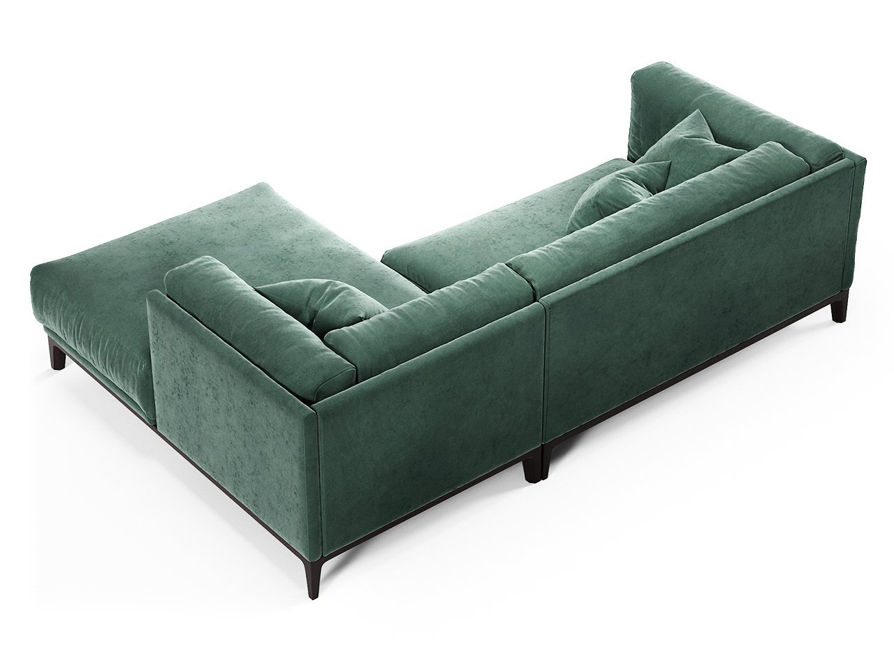 Диван Case угловой зеленый THE IDEA ДИЗАЙНЕРСКИЕ 210543 Зеленый  - Вид №3