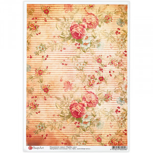 011584 Декупажная карта 21 x 29.7 см СК "Розовая нега" Чип-Арт