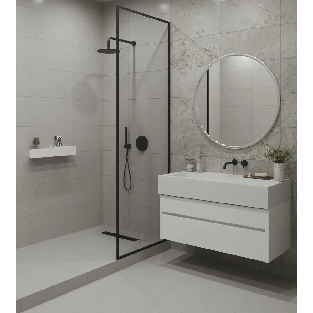 Глазурованный керамогранит LB Ceramics Эпоха 30x60.3 см 1.44 м² матовый цвет мрамор серый 89459617 STLM-2043278 - Вид №4