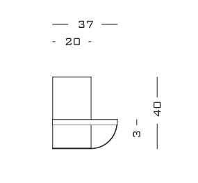 Secolo Ambrogio Приставной столик из мрамора Standard, сатинированная или полированная сталь с кожаным ремнем  - Вид №5