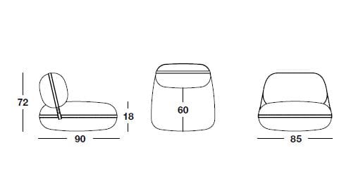 Тканевое кресло Marac бампер ARCH-00049438 - Вид №2