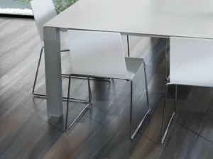 GAMADECOR Стул на санках из фанерованной древесины Curve