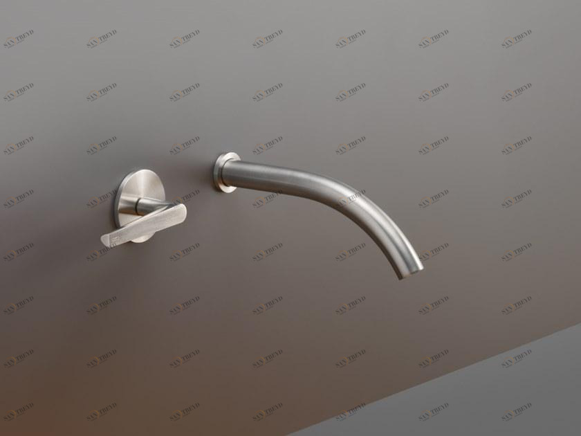 Ceadesign Смеситель для умывальника из нержавеющей стали с гидропрогрессией настенный Flag Flg 06