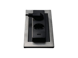 Электрическая розетка из нержавеющей стали с USB