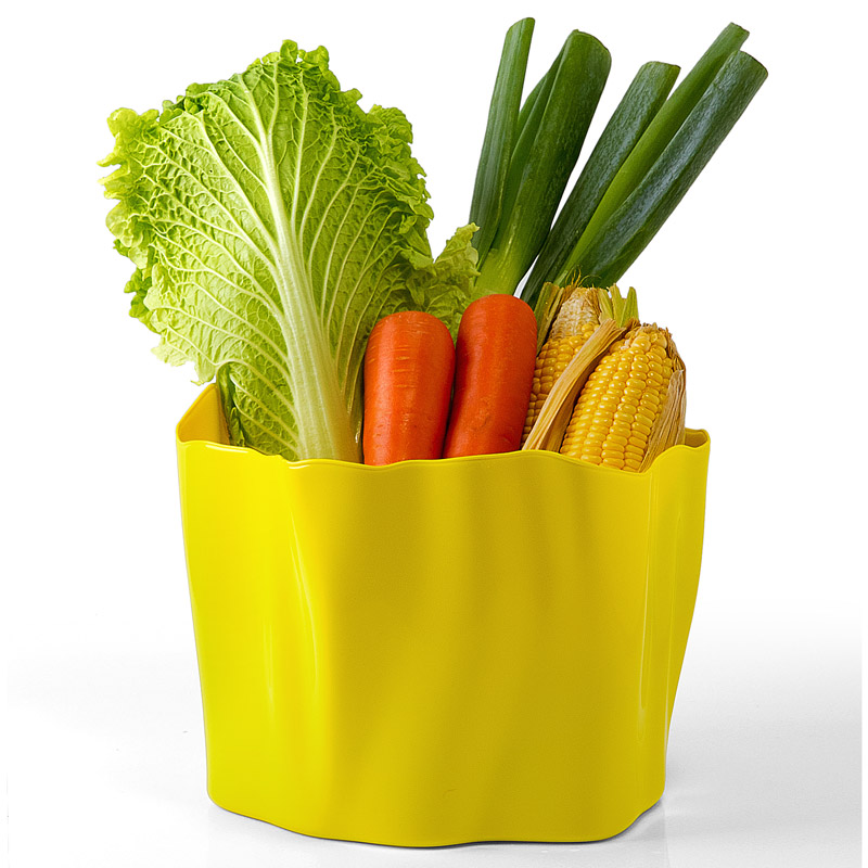 QL10142-YW Органайзер flow средний желтый Qualy 