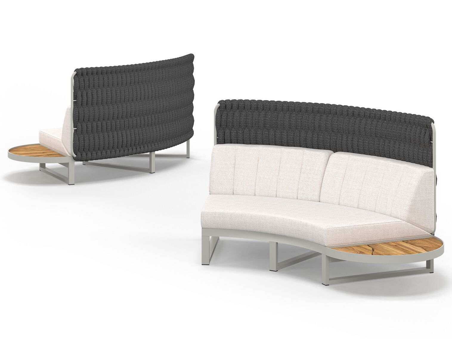 Модульный изогнутый садовый диван из ткани MAMAGREEN Munia ARCH-00036922 - Вид №6