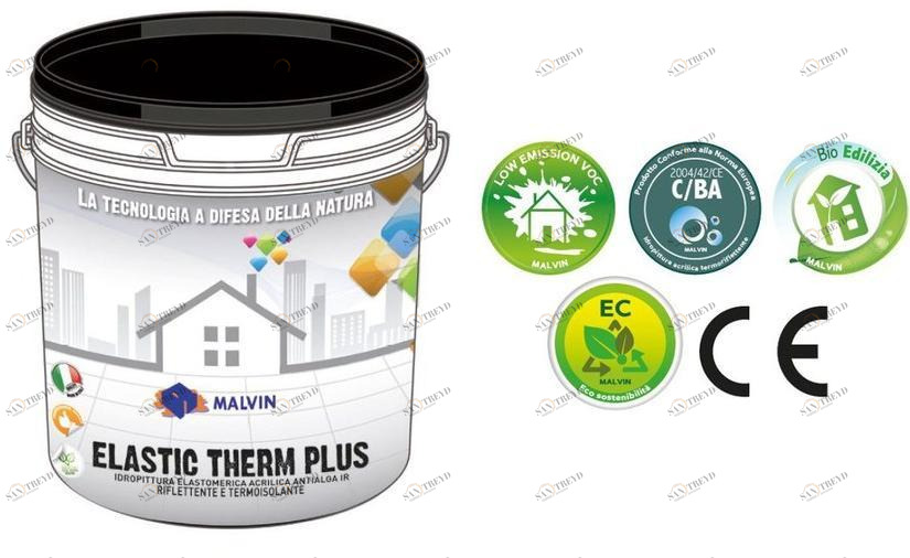 malvin Акриловая эластомерная краска на водной основе против водорослей sun-id-1347140