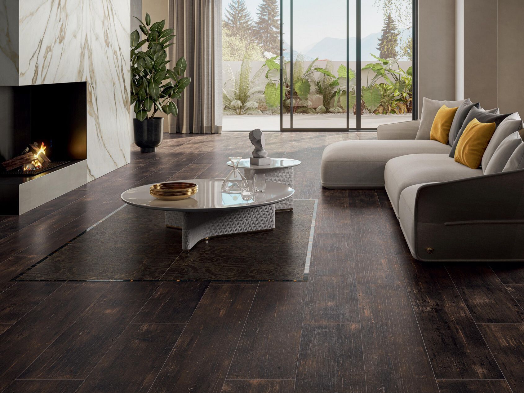 Пол / облицовка керамогранита под дерево Versace Ceramics Eterno ARCH-00057060