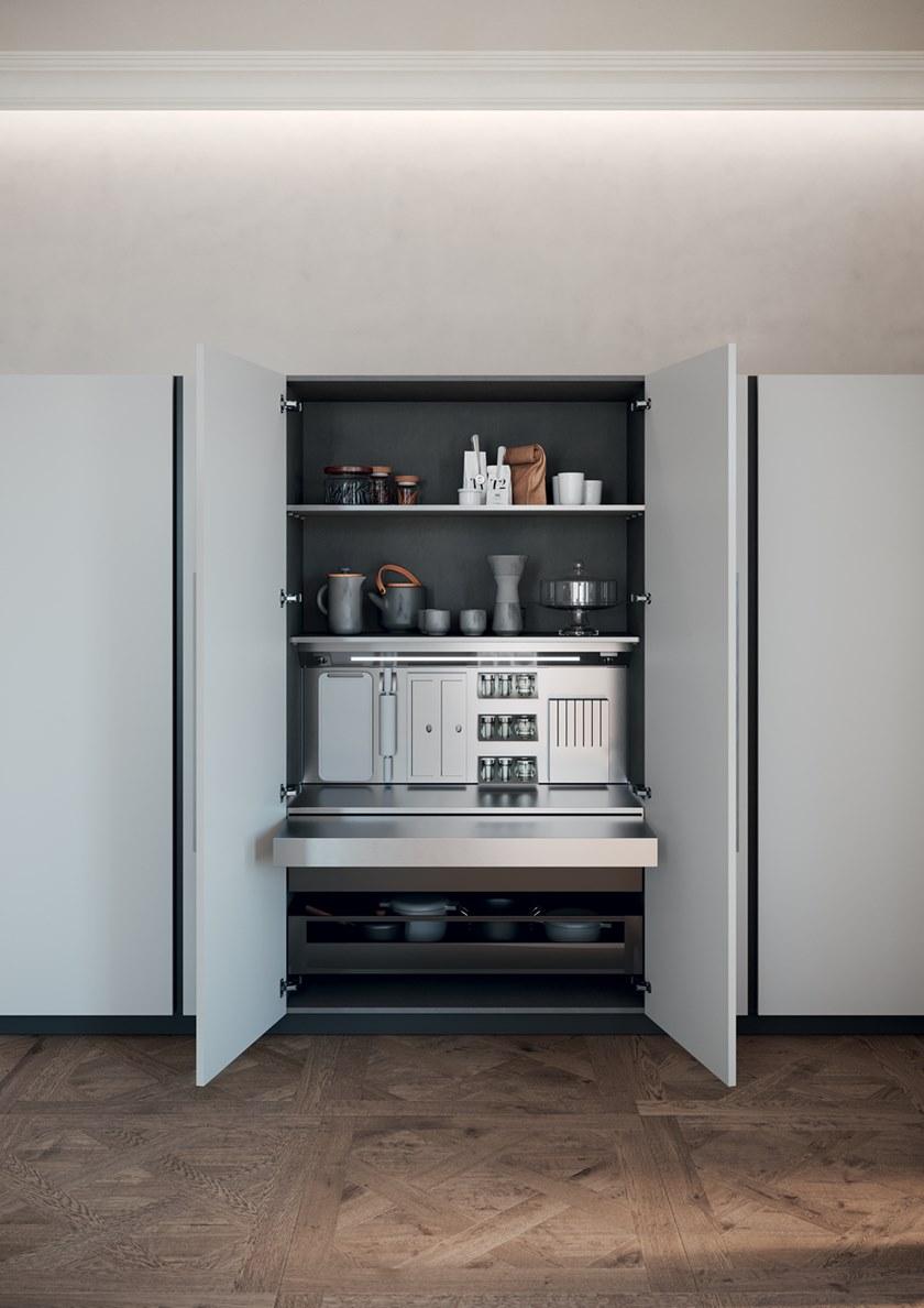 Febal Casa Линейная кухня без ручек sun-id-1504881 - Вид №3