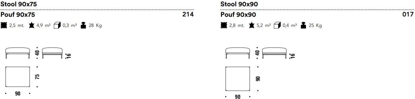 Moroso Мягкая подножка из ткани Gentry sun-id-1415618 - Вид №1