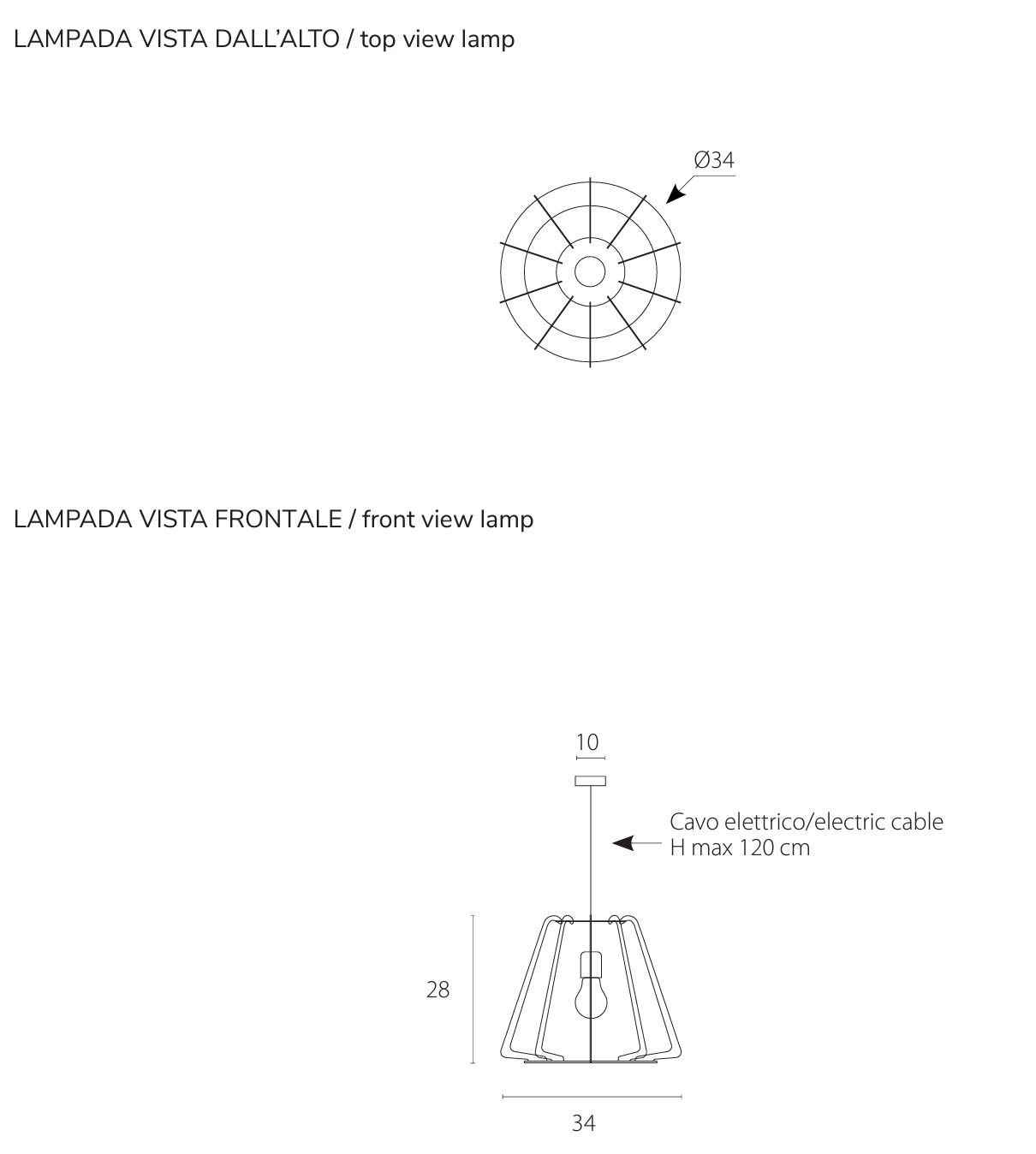 Окрашенный металлический подвесной светильник RIFLESSI Allegra ARCH-00002836 - Вид №3