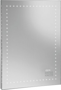 ARM3/RADIO Sanibano, зеркало вертикальной формы с LED подсветкой, радио и часами, подсветка по периметру