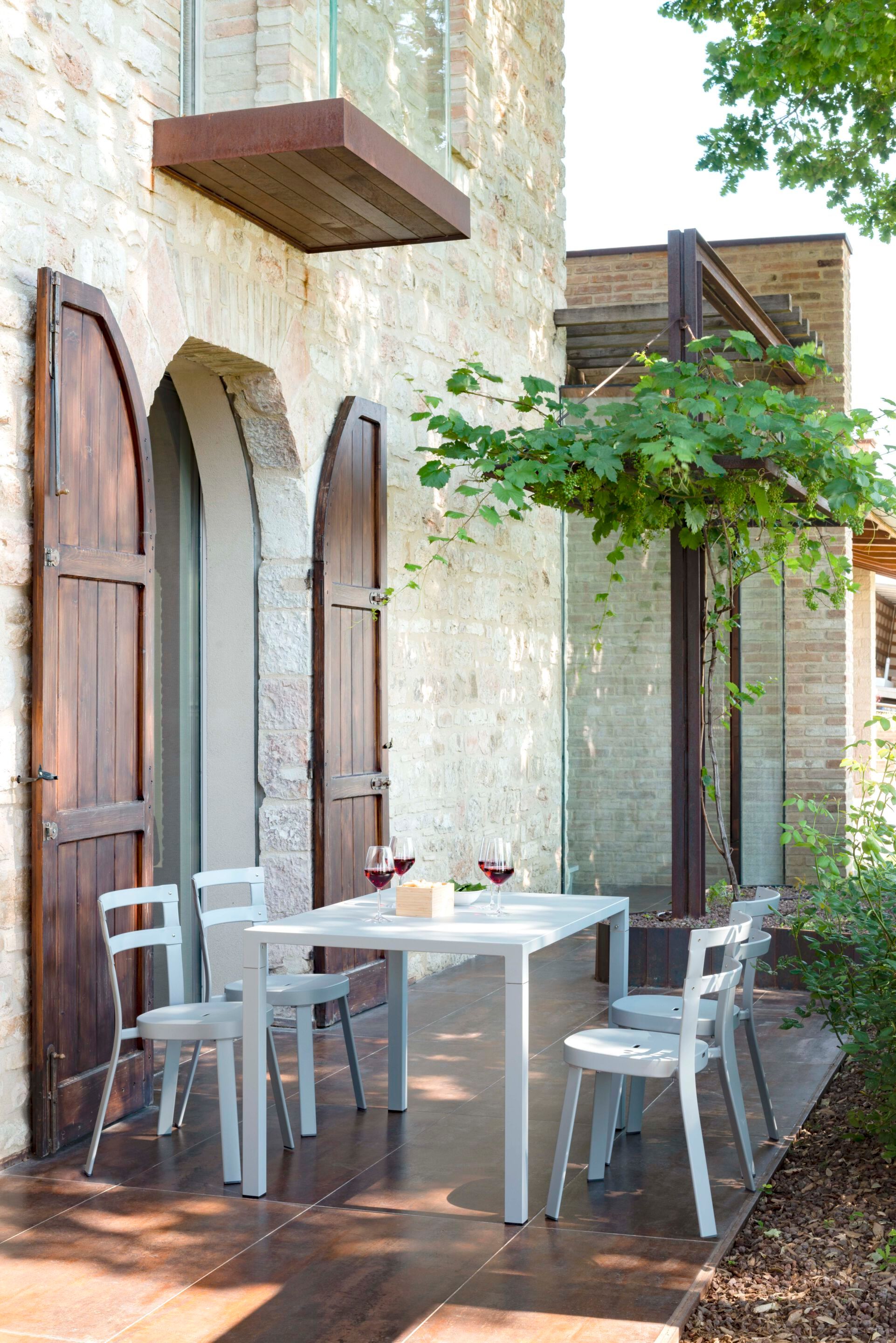 Стальной прямоугольный штабелируемый стол emu ARCH-00031801 - Вид №2