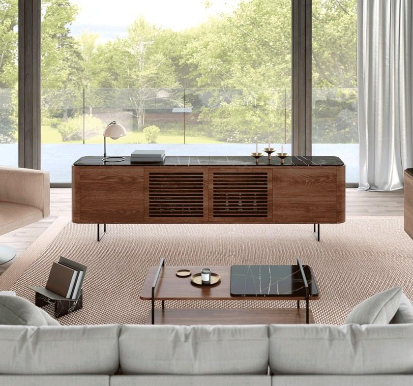 Momocca Деревянная тумба под ТВ с распашными дверцами Adara Aar260 / aar260p - Вид №2