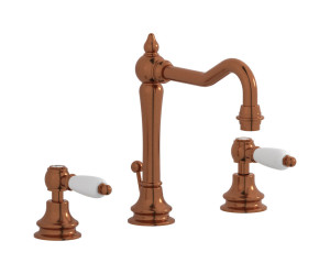 Смеситель для раковины на 3 отверстия с высоким изливом в комплекте с донным клапаном. WE ARE IB hl390rr_2 Antique Copper Hermes