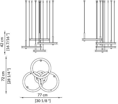 Paolo Castelli Металлический светодиодный подвесной светильник sun-id-1475482 - Вид №7