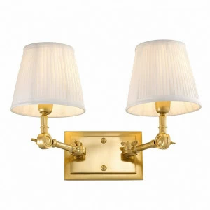 Бра настенное бело-золотистое Wentworth Double 107222 EICHHOLTZ  00-3879460 Белый;золото