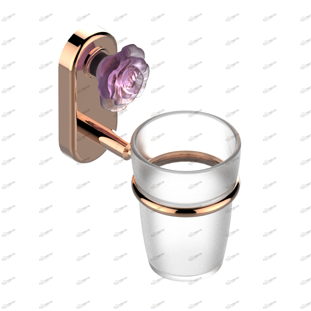 U5J-536 Стакан настенный для зубных щёток Thg-paris Rose Blush PVD U5J-536 CAT.F