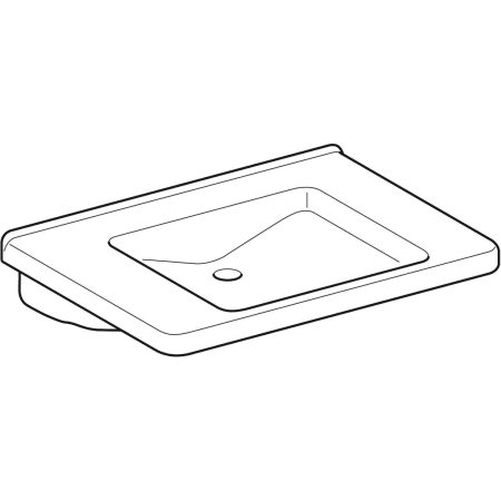 128666000 Раковина Geberit Renova Comfort Square, безбарьерная Geberit  - Вид №18