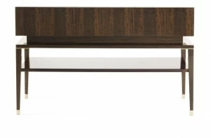 ETRO Home Interiors Прямоугольная консоль из эвкалипта с полками Tibesti E.tib.521.a