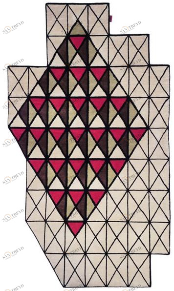 I + I Ковер нестандартной формы из шерсти, вискозы и хлопка  C 104 a 