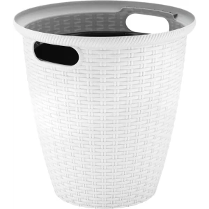 Кашпо для цветов Ingreen Rattan ø38 h37.8 см v30 л пластик белоснежный жасмин 89359537 STLM-2004784