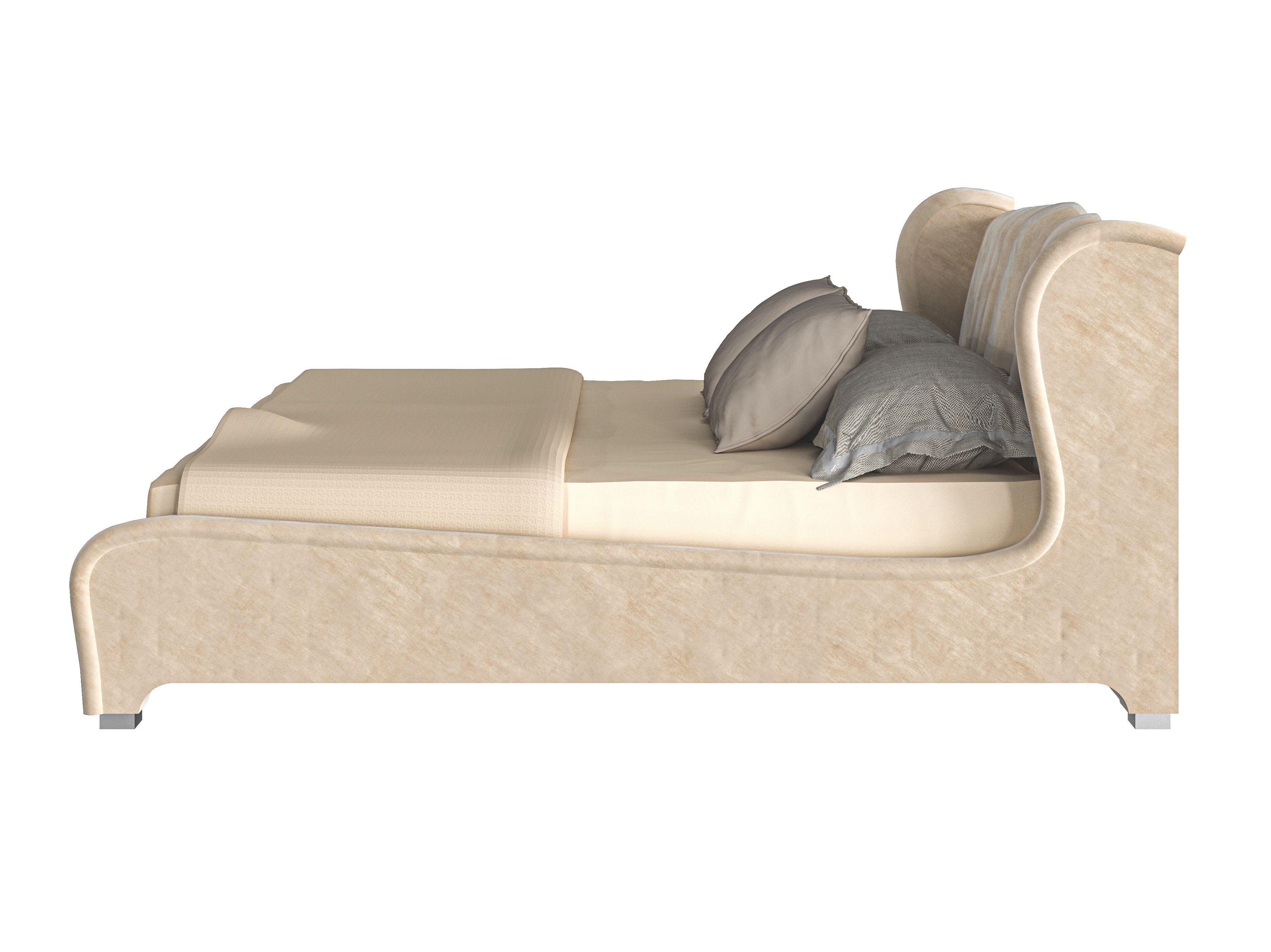 Кожаная двуспальная мягкая кровать Modenese Luxury Interiors SERENITY WAVE ARCH-00083401 - Вид №2