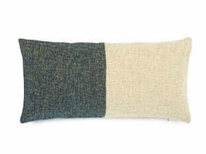 Прямоугольная подушка из льна и шерсти