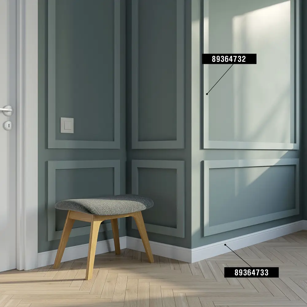 Santreyd Classic-1: Настенно-потолочный плинтус для безупречных стыков 89364733 STLM-1529234 - Вид №2