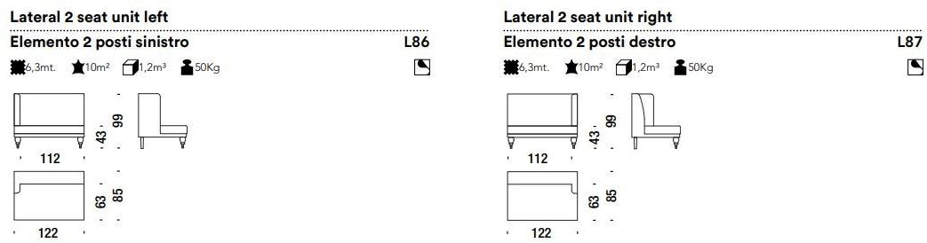 Moroso Модульный модульный диван со съемным чехлом sun-id-1421740 - Вид №3
