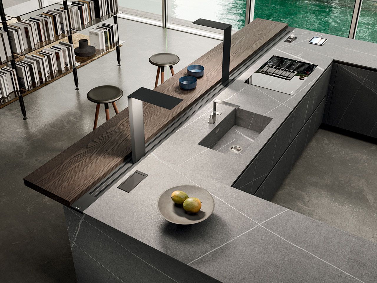 Встроенная кухня с островом Arrital Ak_04 ARCH-00032596 - Вид №3